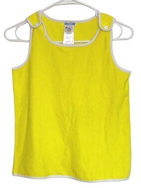 Jacadi Yellow Sleeveless Tank with White Trim